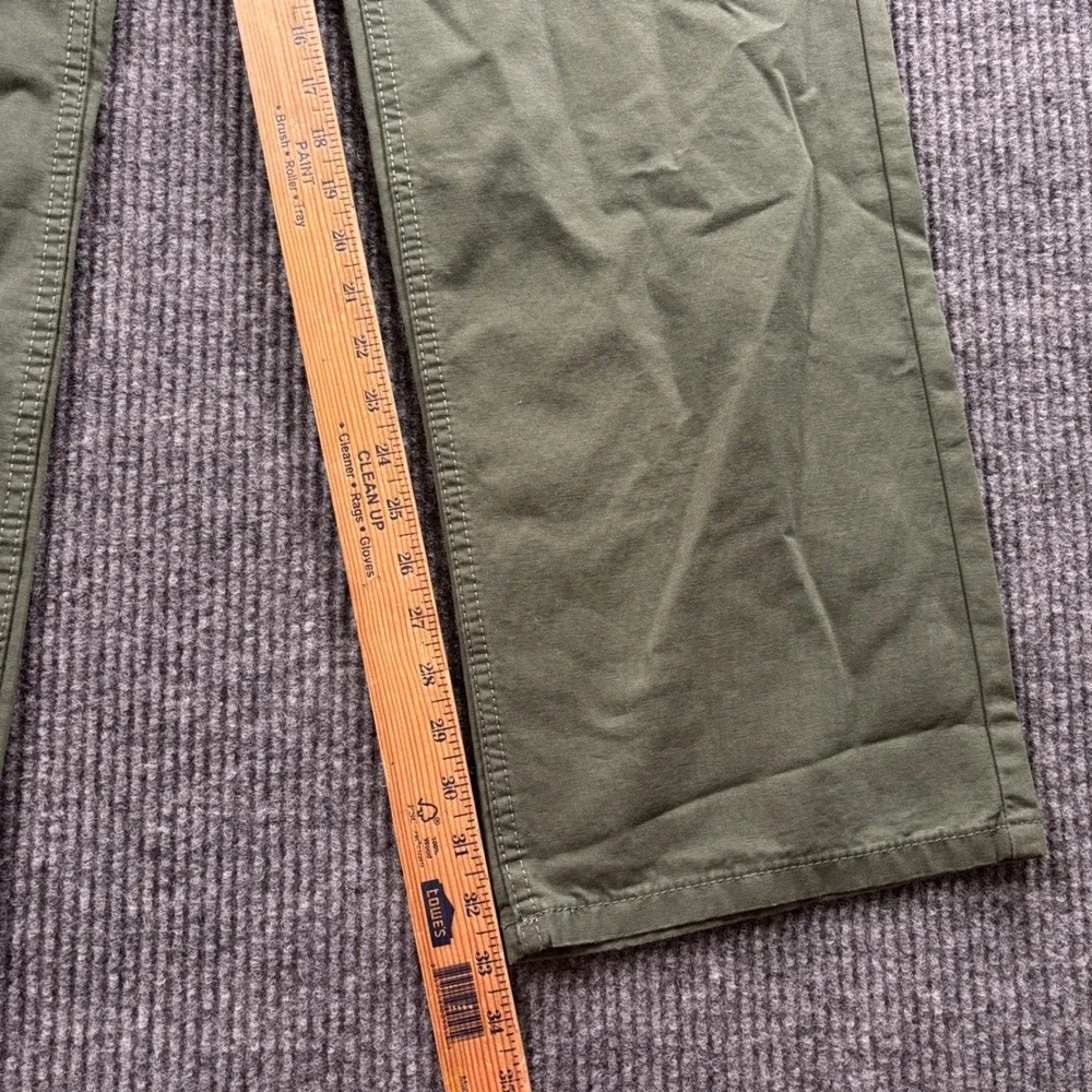 Blue Mountains Canvas Pants Mens 39x33 (Tag 38x34) Green Workwear Utility Earthy
